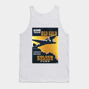 GOLDEN BOMBER FUND Advertisement Vintage War Propaganda Tank Top